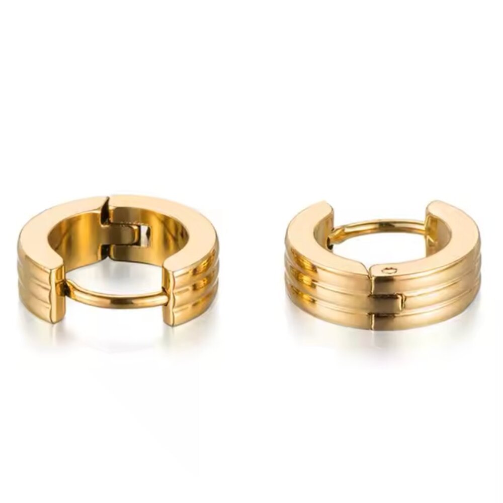 Huggie Hoop Earrings Woman - Picture 3 of 6